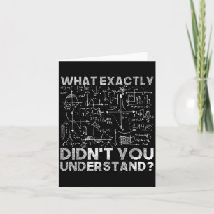 Physik Gift Science quotes Black Uni Adult Clic F Karte