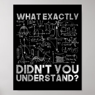 Physik Gift Science quotes Black Uni Adult Clic F Poster