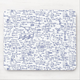Physik-Gleichungen im blauen Stift // Mousepad