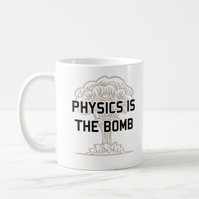 Physik ist die nukleare Bombe Kaffeetasse (Links)