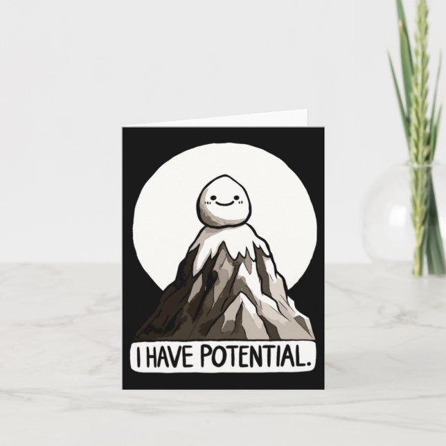 Physik Joke - Ich habe potenzielle Rock Mountain S Karte (Vorderseite)