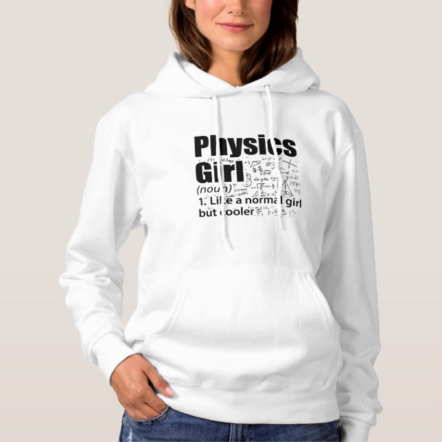 Physik-Mädchen| Geschenke der Physik Hoodie (Vorderseite)