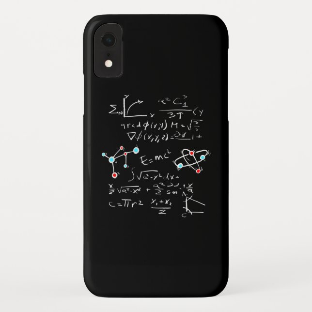 Physik Math Formel Lehrer Schüler Atome und Mol Case-Mate iPhone Hülle (Rückseite)