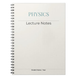 Physik Notizbuch – Minimale Akademische Edition Notizblock