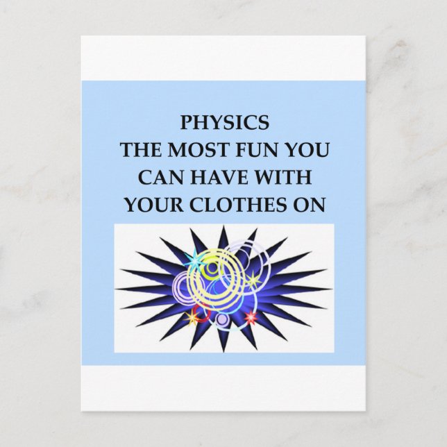 PHYSIK POSTKARTE (Vorderseite)