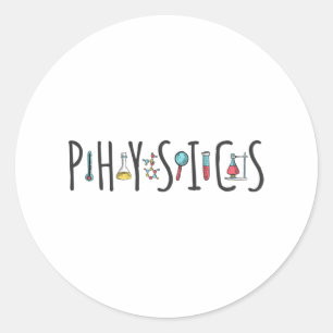 Physik Runder Aufkleber