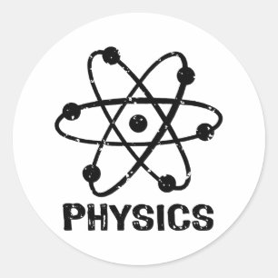 Physik Runder Aufkleber