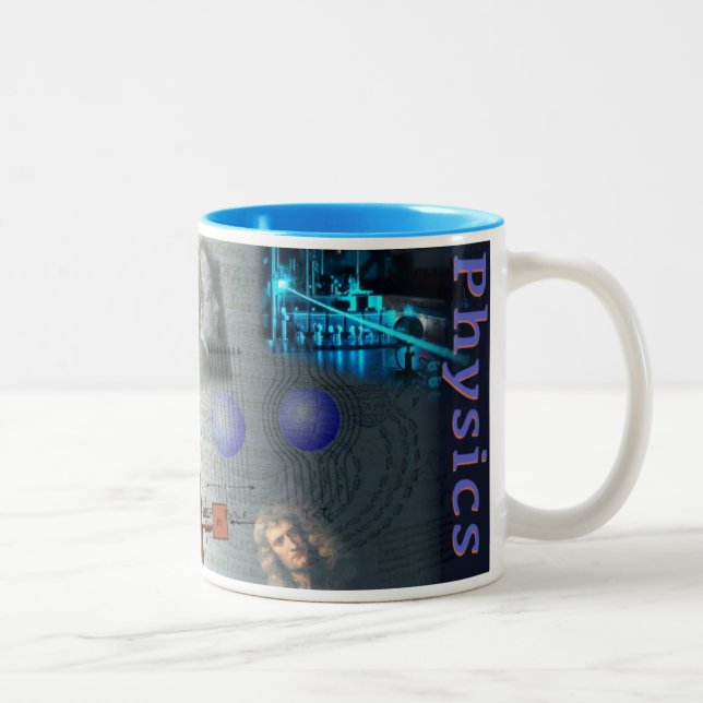 Physik-Thema-Tasse Zweifarbige Tasse (Rechts)