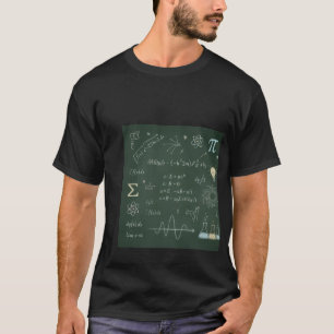 Physik- und Mathe-Tafelgleichungen T-Shirt Scie