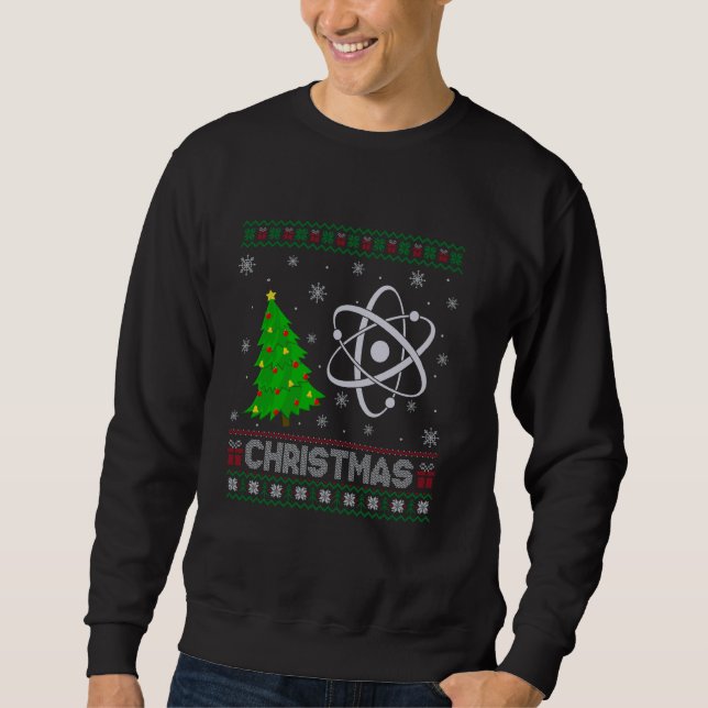 Physik-Wissenschaft Weihnachten-Baum-Lighting häss Sweatshirt (Vorderseite)