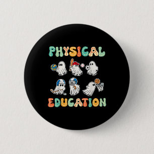 Physikalische Bildung Halloween-Geistergeschenk fü Button