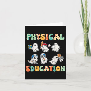 Physikalische Bildung Halloween-Geistergeschenk fü Karte