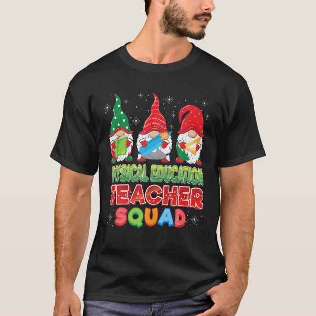 Physikalische Bildung Lehrerkommando Weihnachtsgno T-Shirt (Vorderseite)