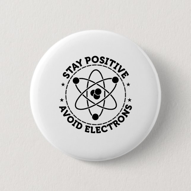 Physikalische Elektronen | Geschenk der Physik Button (Vorderseite)