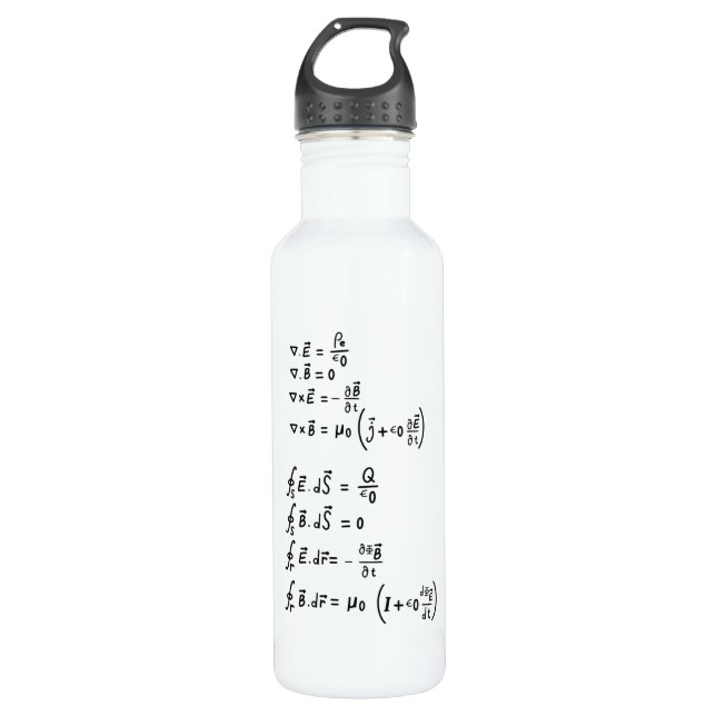 Physikalische Formel Edelstahlflasche (Vorderseite)
