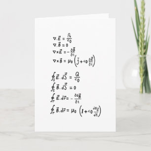 Physikalische Formel Karte