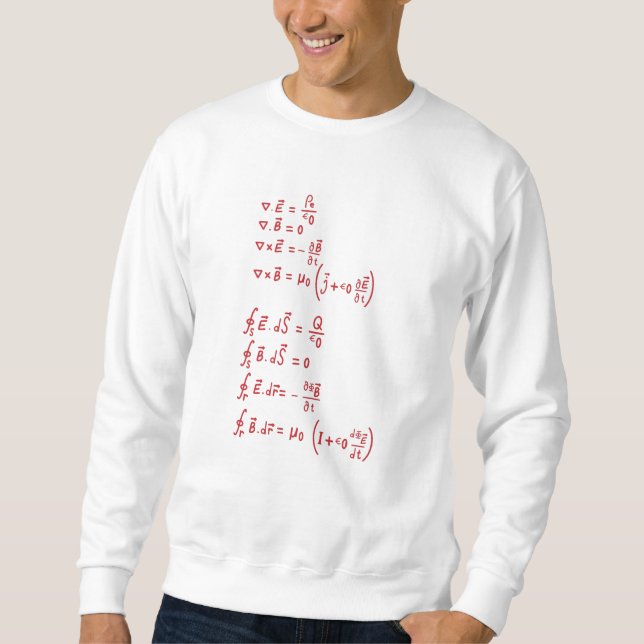 Physikalische Formel Sweatshirt (Vorderseite)