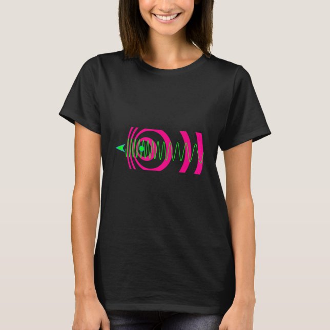 Physikalische Gleichung der Doppler-Wirkung Physik T-Shirt (Vorderseite)