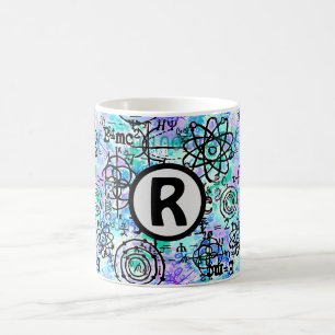 Physikalische Gleichungen und Nerd der Mathematiks Kaffeetasse