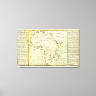 Physikalische Karte Afrikas Leinwanddruck