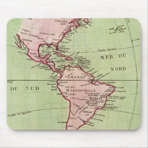 Physikalische Landkarte der Amerikas Mousepad