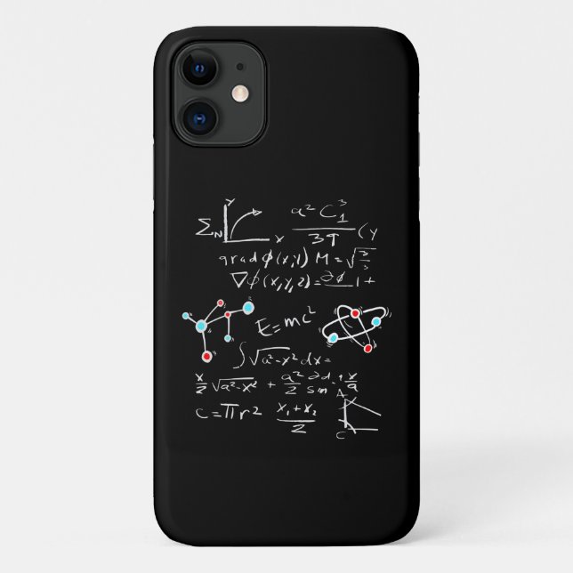 Physikalische Math Formel Lehrer Student Atoms und Case-Mate iPhone Hülle (Rückseite)