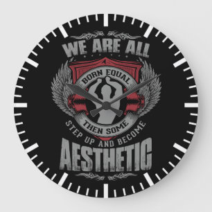 Physikalische Motivation - Ästhetik - Schritt hoch Große Wanduhr