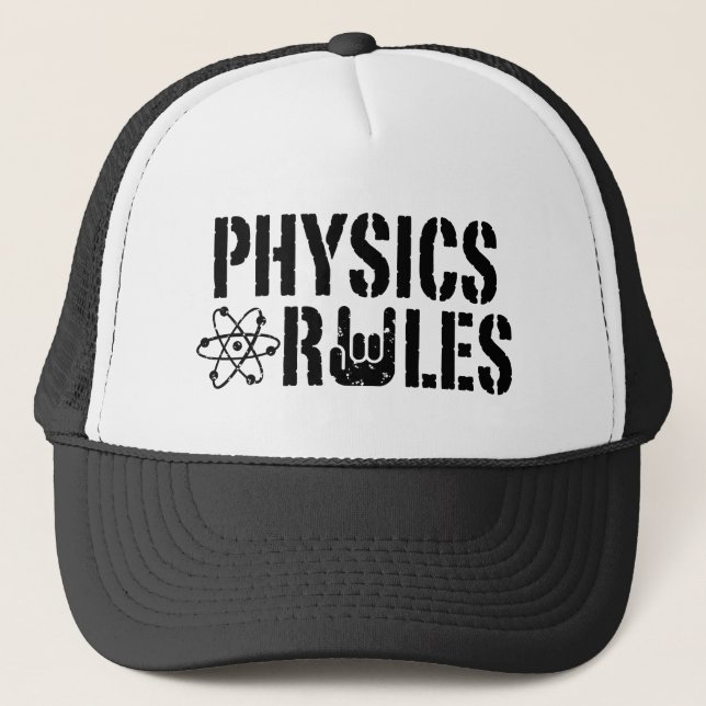 Physikalische Regeln Truckerkappe (Vorderseite)