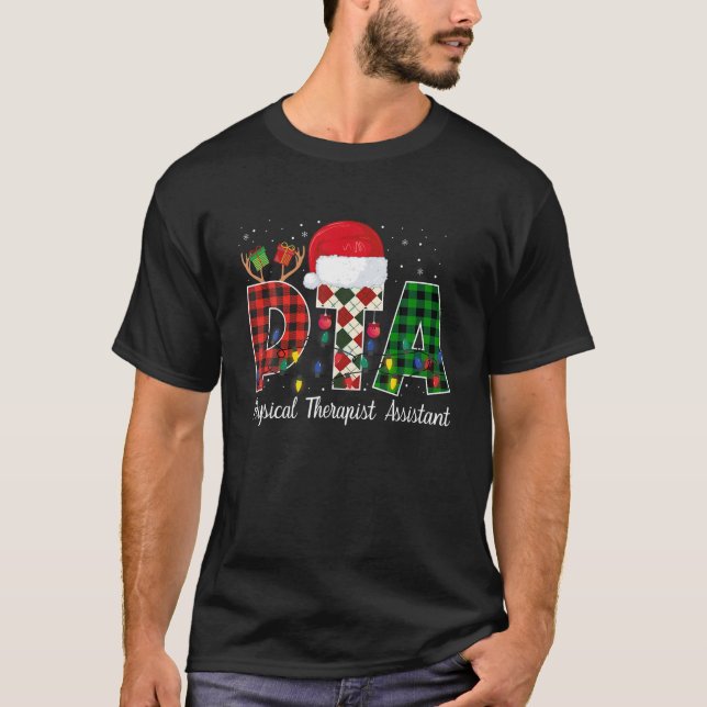 Physikalische Therapie Assistant Christmas Lights  T-Shirt (Vorderseite)