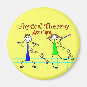 Physikalische Therapie Assistant Stick People Desi Magnet