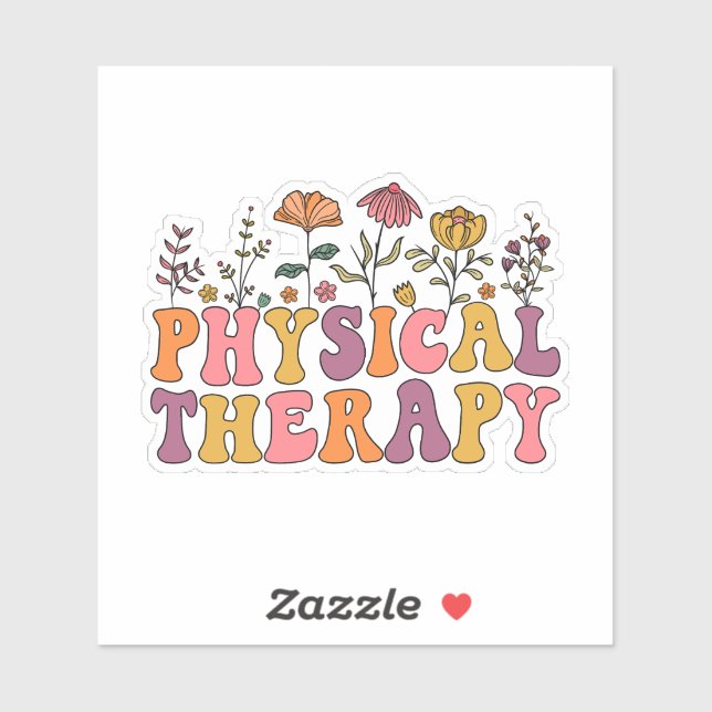 Physikalische Therapie Aufkleber (Blatt)