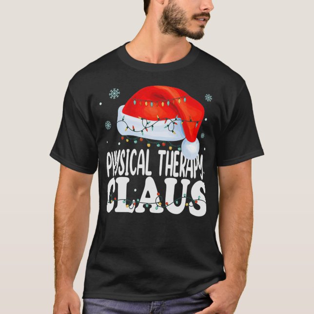 Physikalische Therapie Claus Weihnachten Funny Mat T-Shirt (Vorderseite)