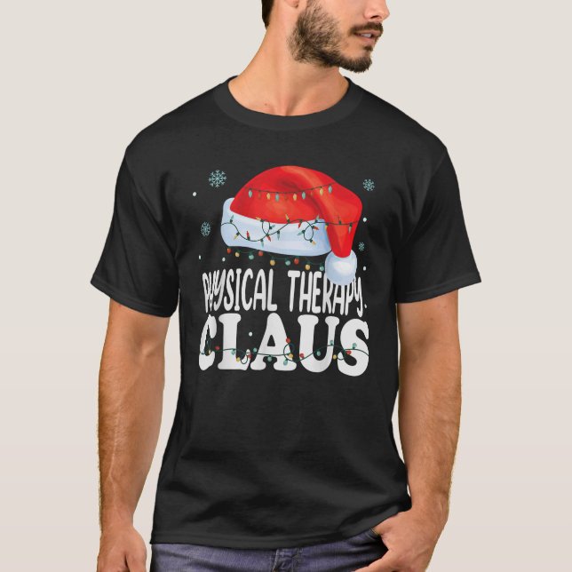 Physikalische Therapie Claus Weihnachten Funny Mat T-Shirt (Vorderseite)