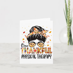 Physikalische Therapie Eine dankenswerte Messy Bun Karte