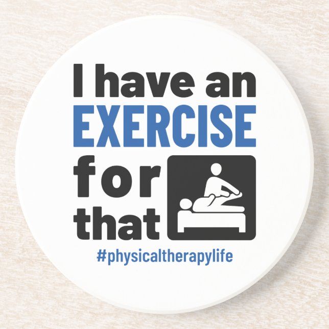 Physikalische Therapie, für die ich eine Übung hab Getränkeuntersetzer (Vorne)