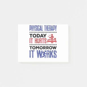 Physikalische Therapie heute schmerzt es morgen fu Post-it Klebezettel