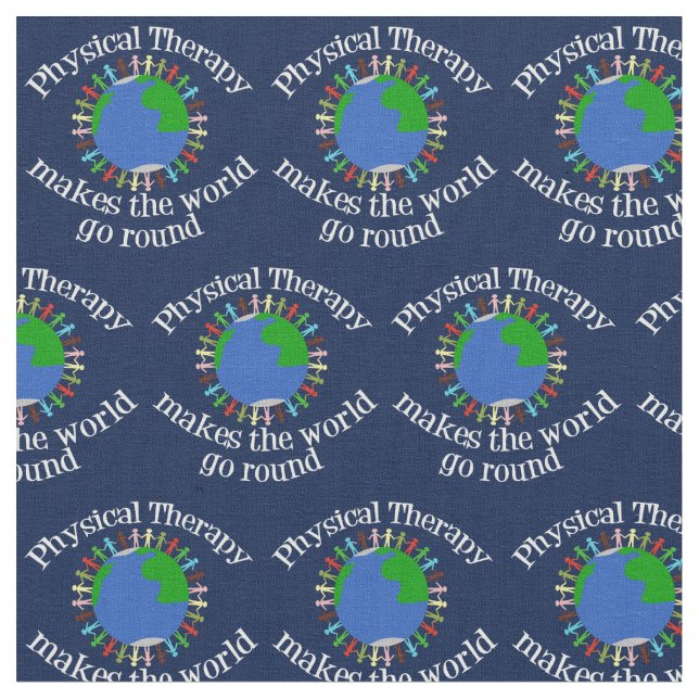 Physikalische Therapie macht die Welt zum Alleinga Stoff (Nahaufnahme)