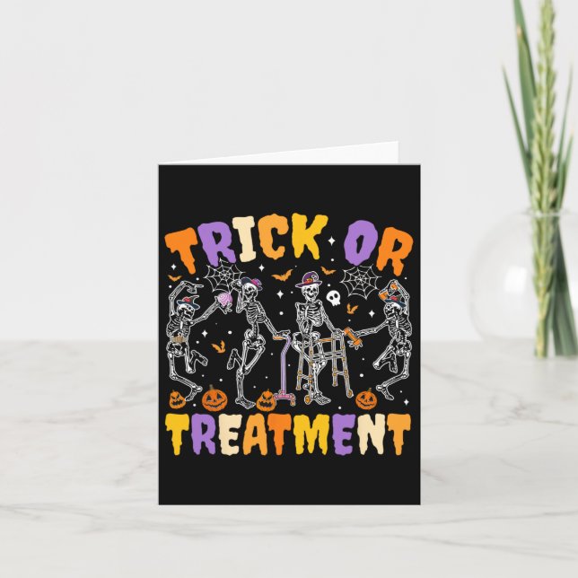 Physikalische Therapie mit Halloween Trick oder Tr Karte (Vorderseite)