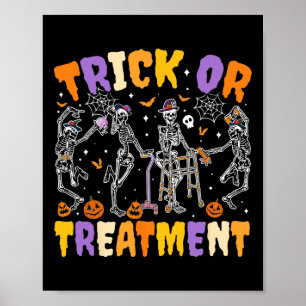 Physikalische Therapie mit Halloween Trick oder Tr Poster