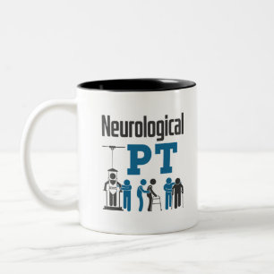Physikalische Therapie mit Neurologischem PT Zweifarbige Tasse