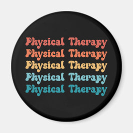 Physikalische Therapie PT Retro PT Grad Geschenke Magnet