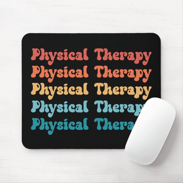Physikalische Therapie PT Retro PT Grad Geschenke Mousepad (Mit Mouse)