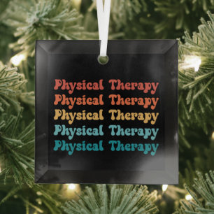 Physikalische Therapie PT Retro PT Grad Geschenke Ornament Aus Glas