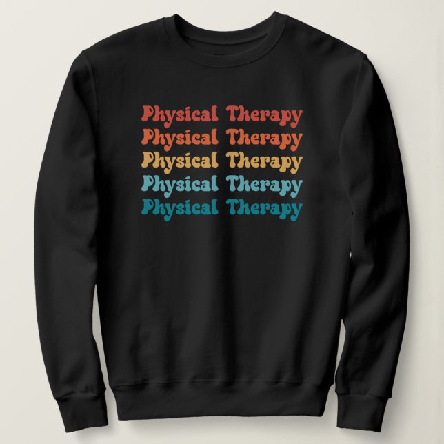 Physikalische Therapie PT Retro PT Grad Geschenke Sweatshirt (Design vorne)
