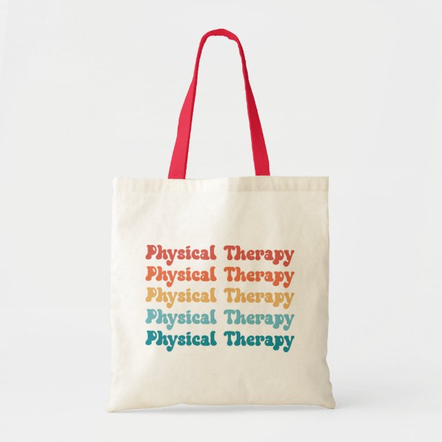 Physikalische Therapie PT Retro PT Grad Geschenke Tragetasche (Vorne)