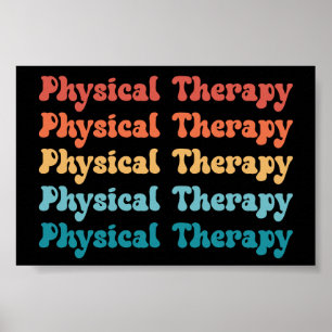 Physikalische Therapie PT Retro PT Grad Poster