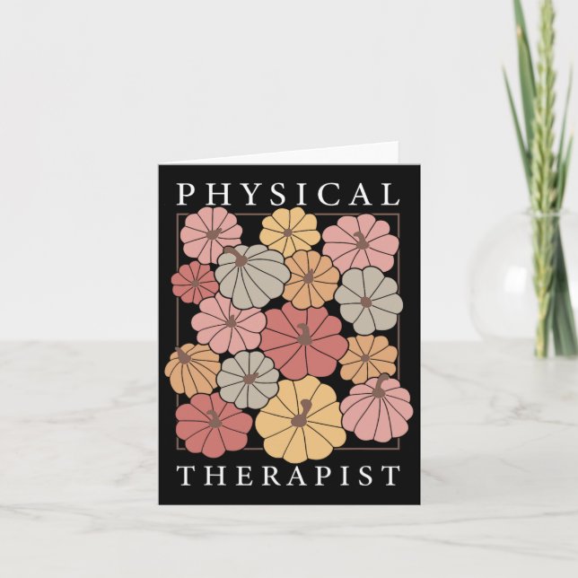 Physikalische Therapie Pumpkin Fall Pt Therapist T Karte (Vorderseite)