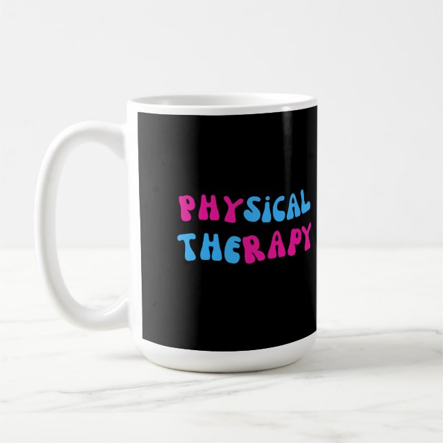 Physikalische Therapie spielerisches Design Kaffeetasse (Links)