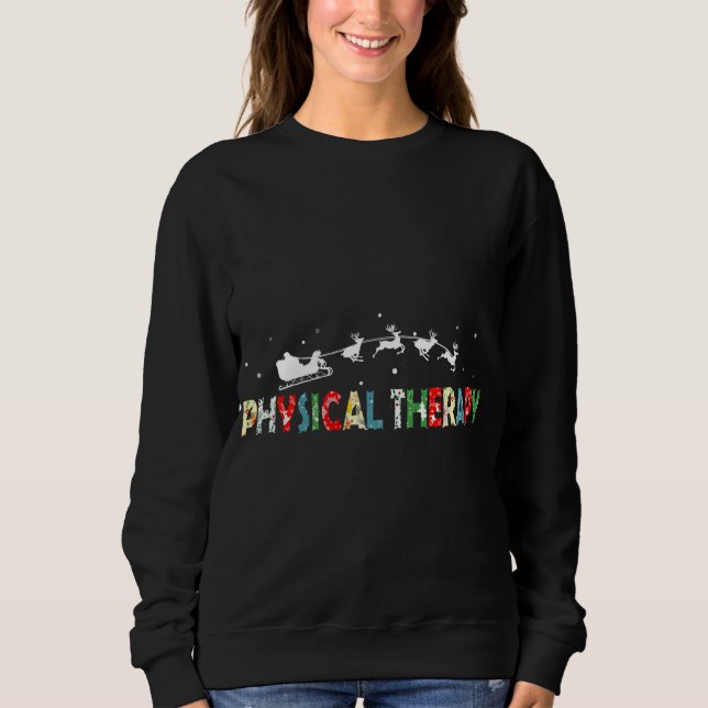 Physikalische Therapie Weihnachten Pajama Merry Xm Sweatshirt (Vorderseite)