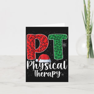 Physikalische Therapie Weihnachts-Weihnachtsmannmü Karte